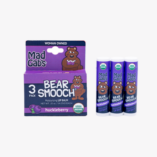 Organic Bear Smooch Huckleberry Lip Balm