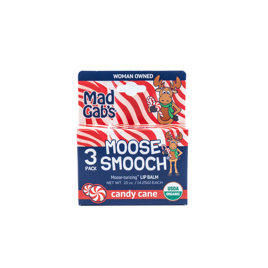 Moose Smooch Candy Cane Holiday Lip Balm